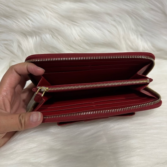 Authentic Prada Continental Wallet Red - Picture 10 of 11